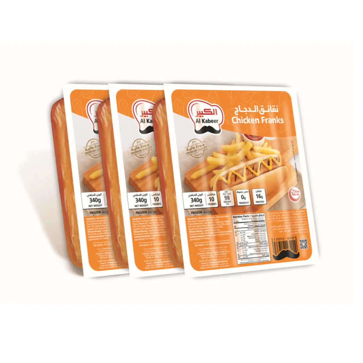 Al Kabeer Chicken Franks 3'S Offer 3X340gm