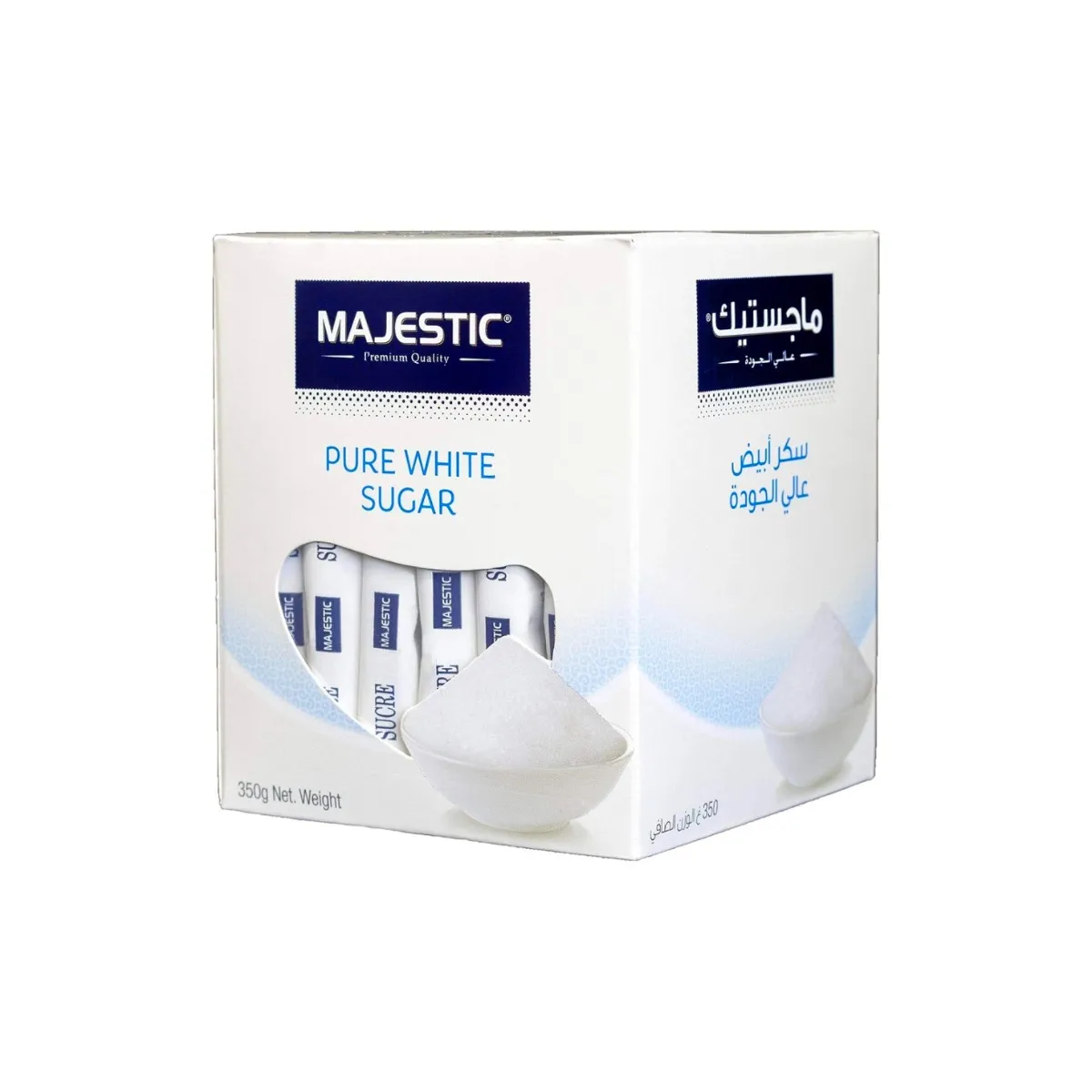 Majestic Pure White Sugar Sticks 350g