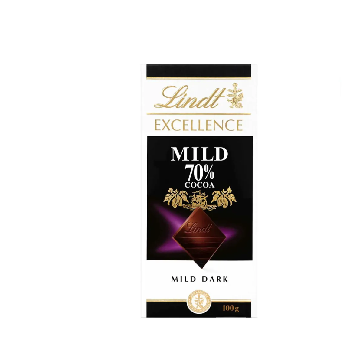 Lindt Excellence Chocolate Dark 70% Mild 100G