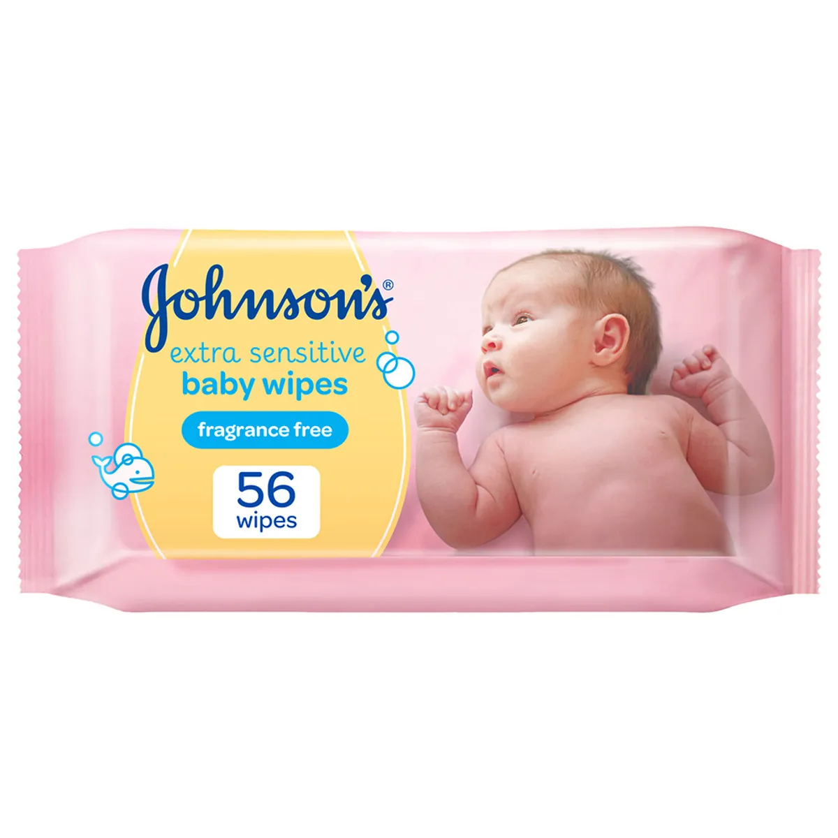 Johnson's Extra Sensitive Wipes 56's