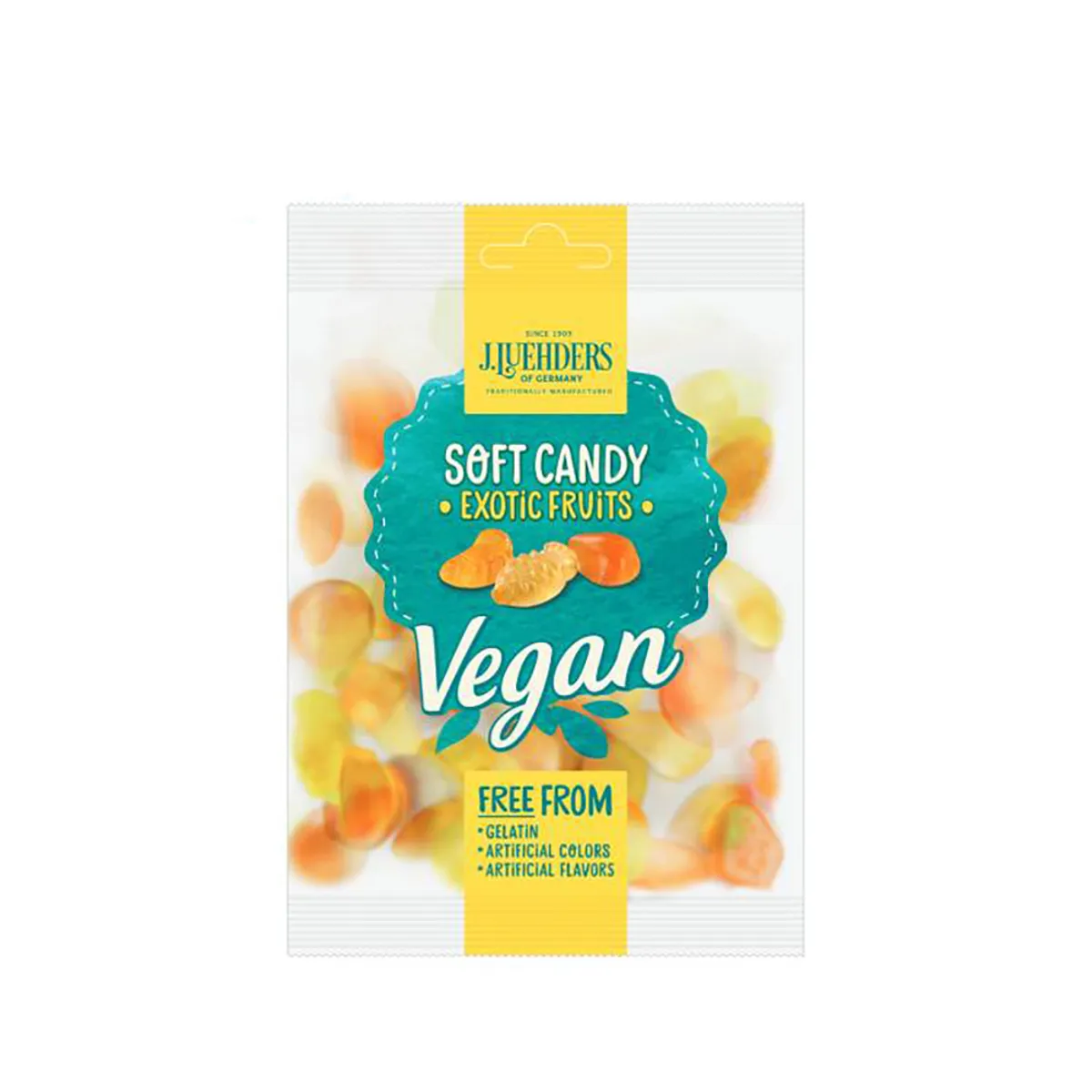 J.Luehders Vegan Soft Candy Exotic Fruits 45Gm