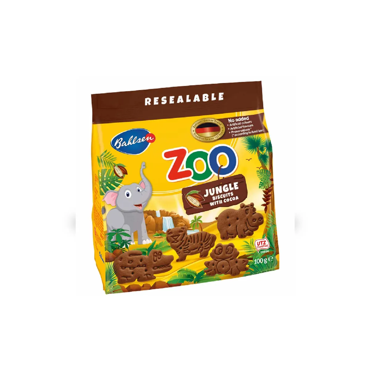 Bahlsen Leibniz Zoo Jungle Biscuits With Cocoa 100g