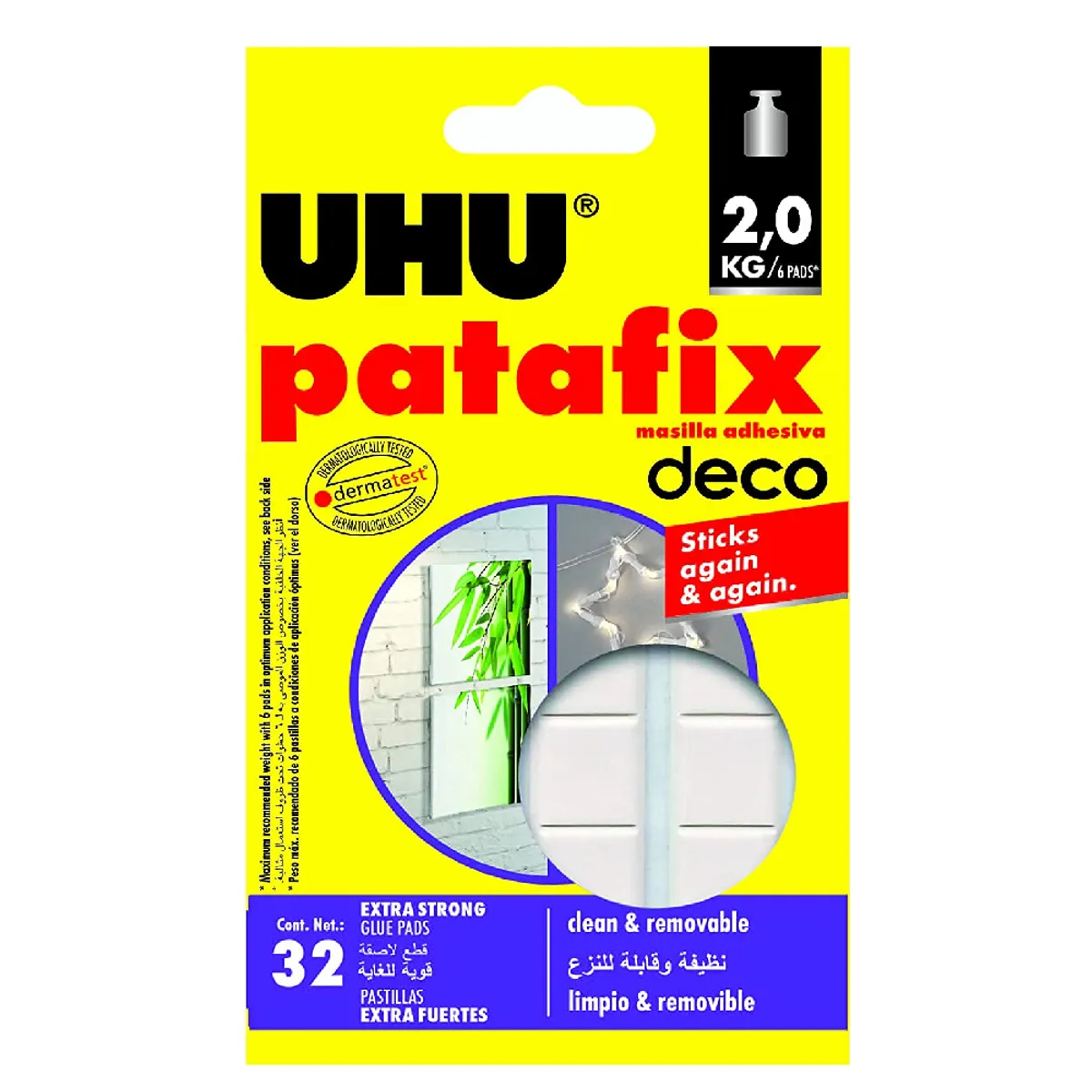 UHU Patafix Homedeco White Glue Pads