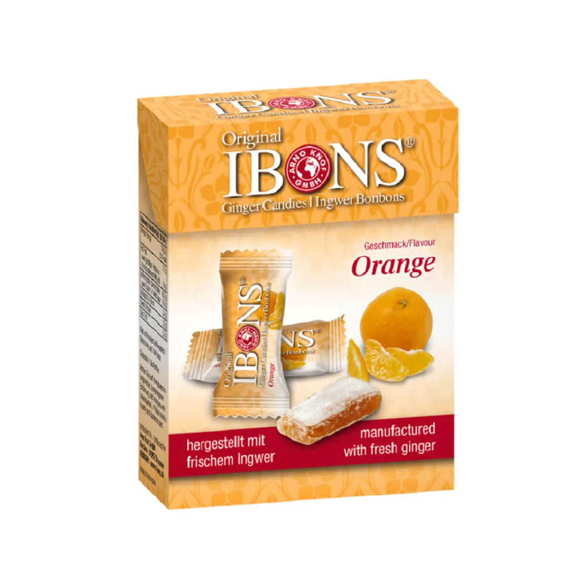 Ibons Ginger Candies Orange 60gm