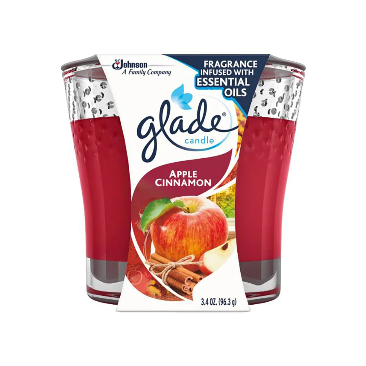 Glade Candle Apple & Cinnamon 3.4oz
