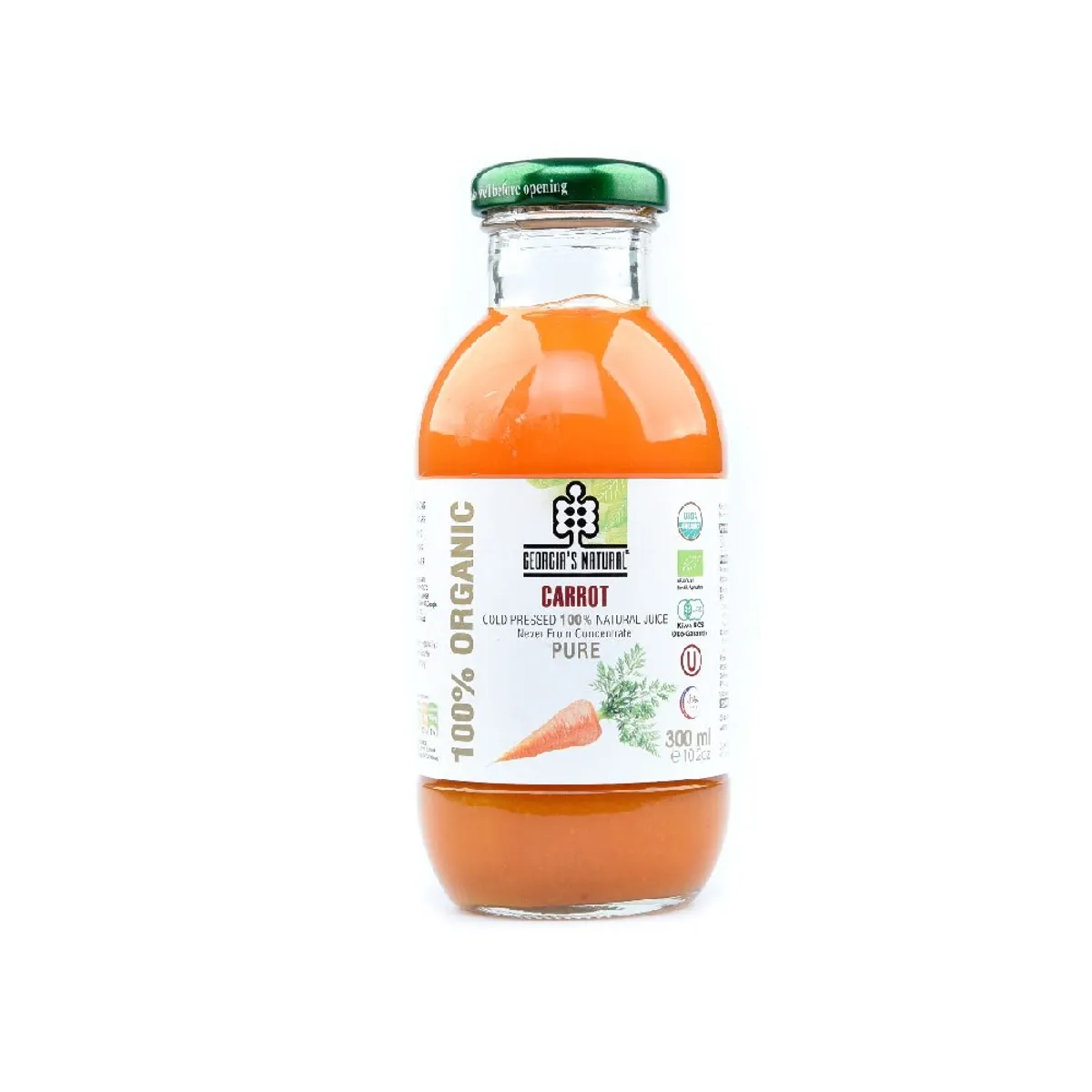 Georgia's Natural Organic Cold Pressed Carrot Juice