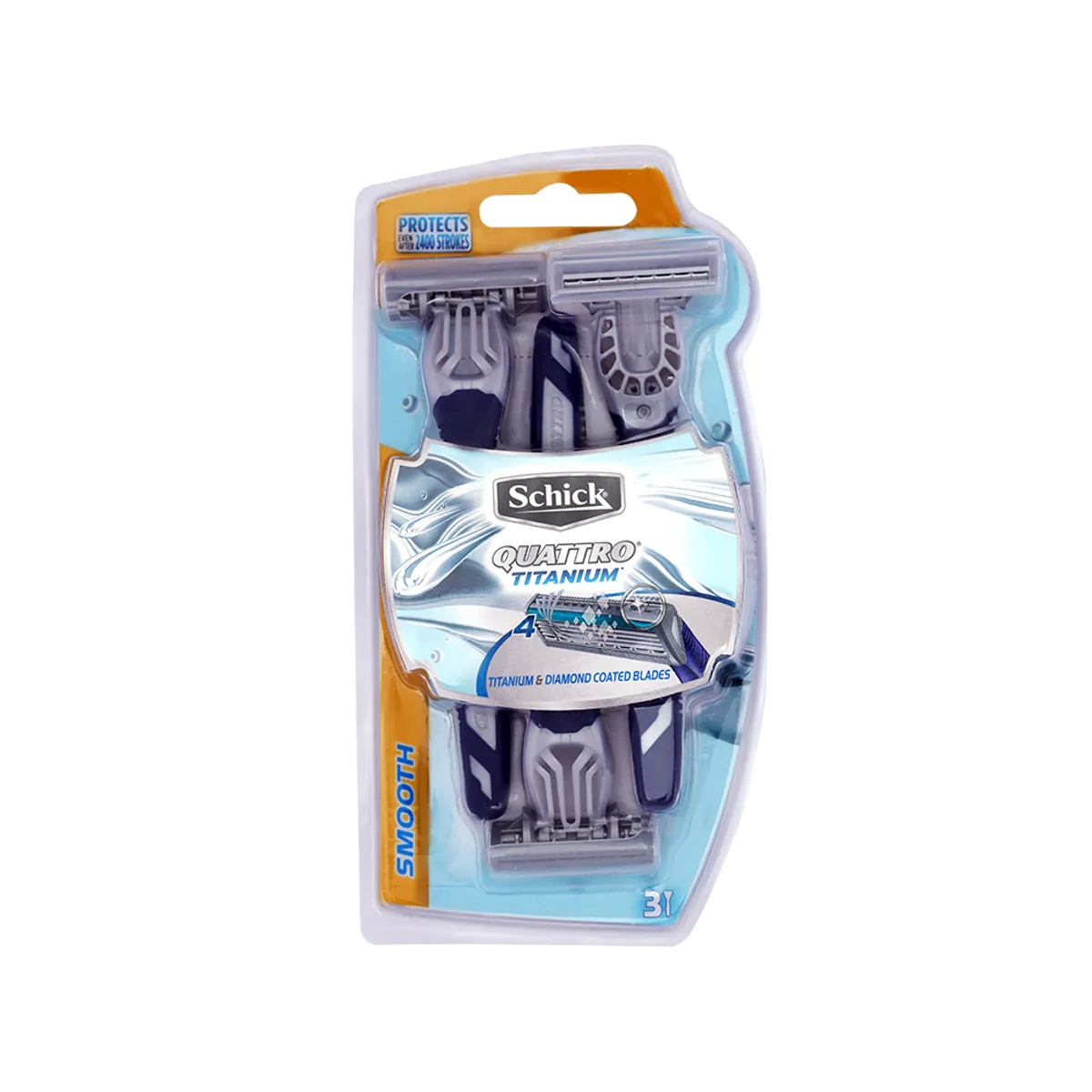 Schick Razor Men Quattro Disposable (2+1 Free)