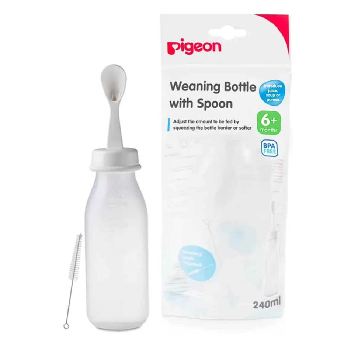 Pigeon Weaning Bottle With Spoon 240ml