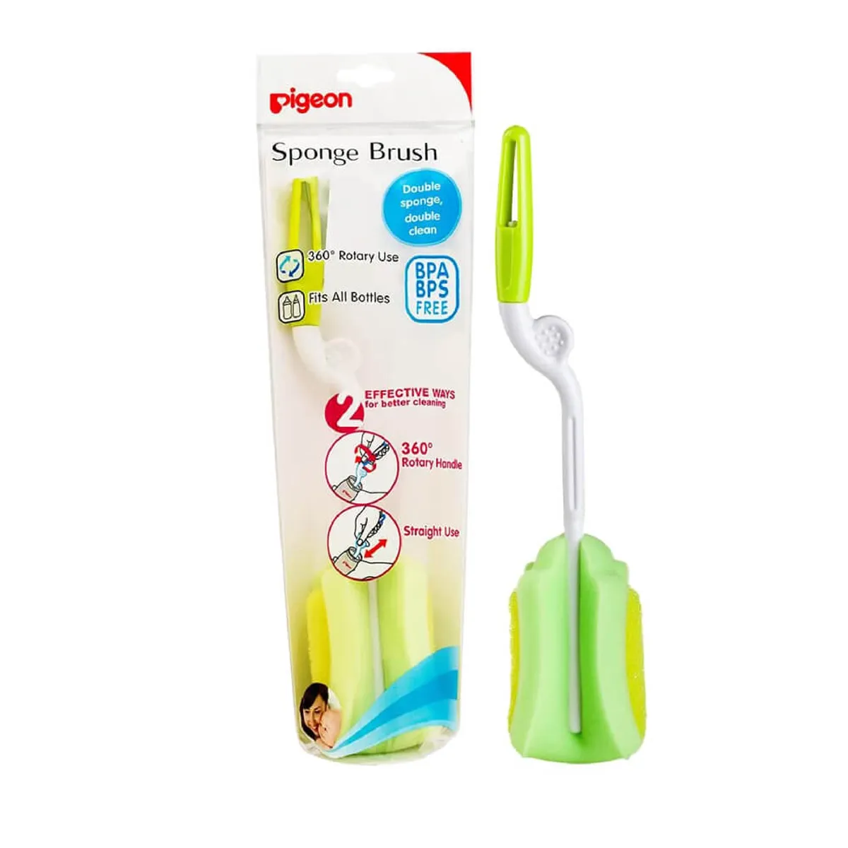 Pigeon Sponge Brush 2 Way