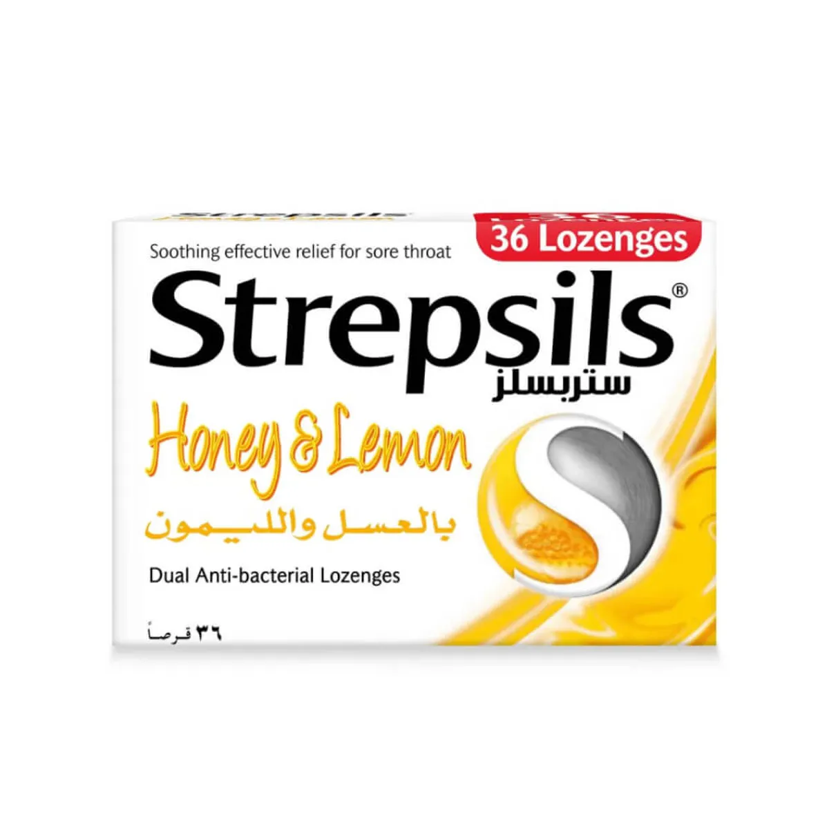 Strepsils Honey & Lemon Lozenges 36s