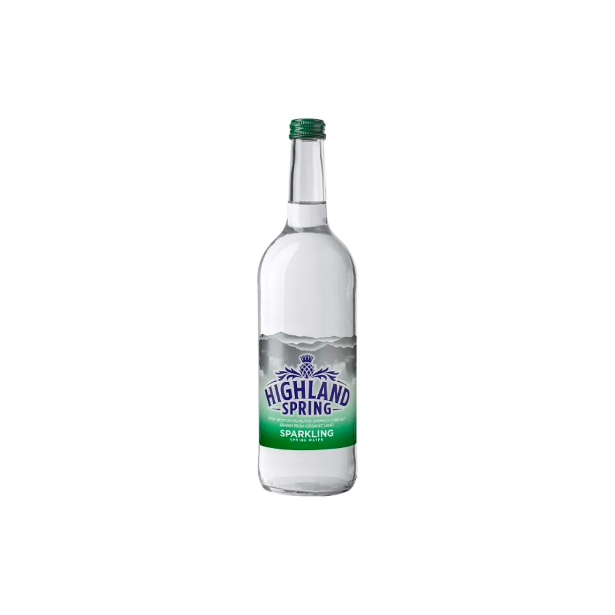 Highland Spring Sparkling Carbonated Natural Mineral Water 750ml