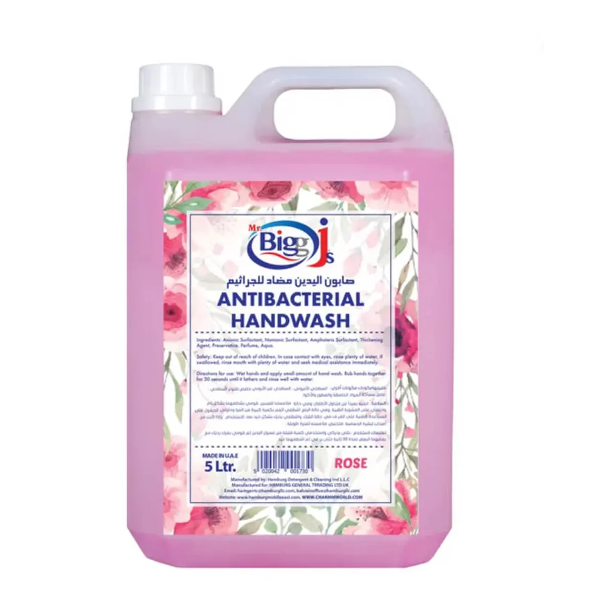 Mr. Bigg J's Hand Wash Liquid Rose 5L