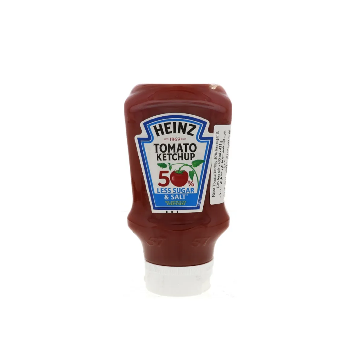 Heinz Tomato Ketchup 50% Less Sugar & Salt 400ml