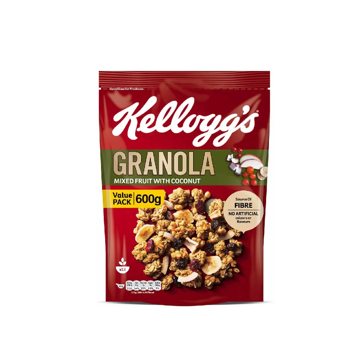 Kellogg's Granola Mixed Fruit with Coconut 600Gm