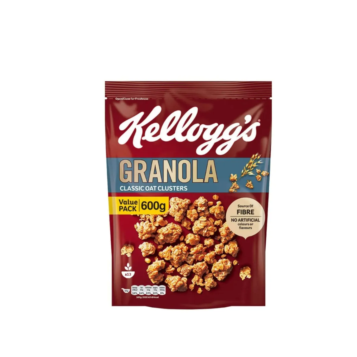 Kellogg's Granola Classic Oat Cluster 600G
