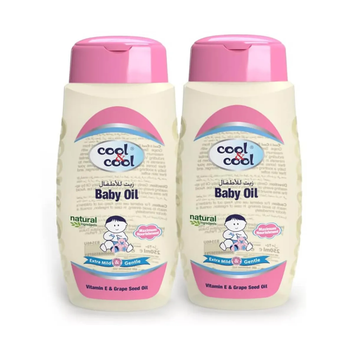 Cool & Cool Baby Oil 2x250Ml