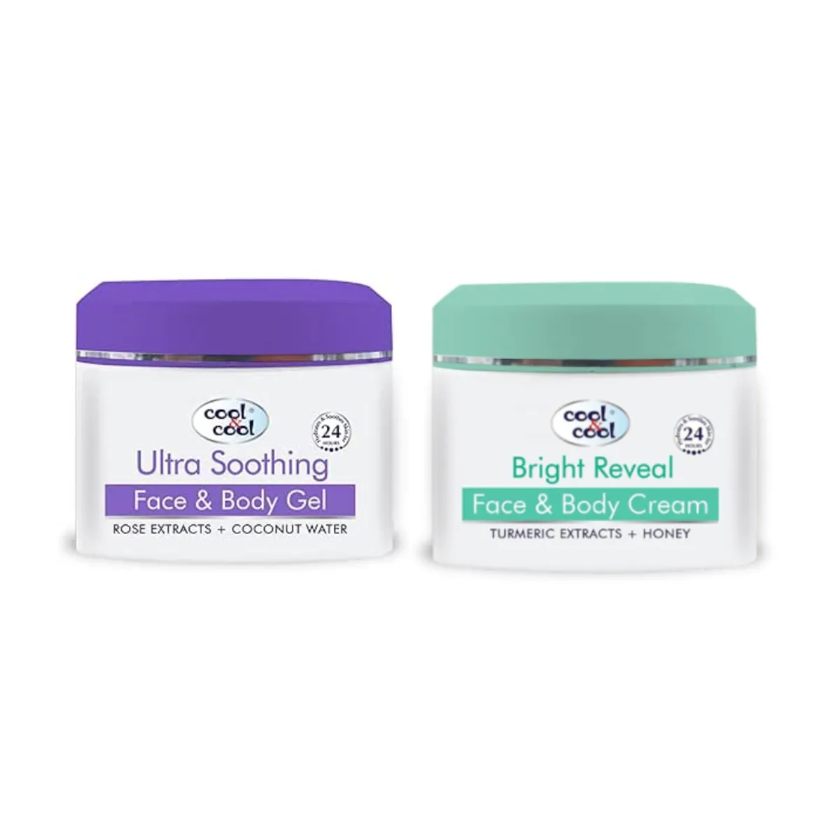 Cool & Cool Bright Reveal Face & Body Cream 150ml + Ultra Soothing Gel 150ml