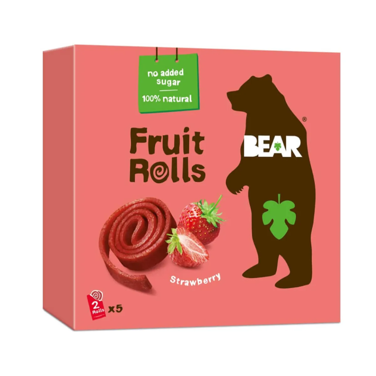 Bear Yo Yo's Strawberry Pure Fruit Rolls Snacks 5x20gm