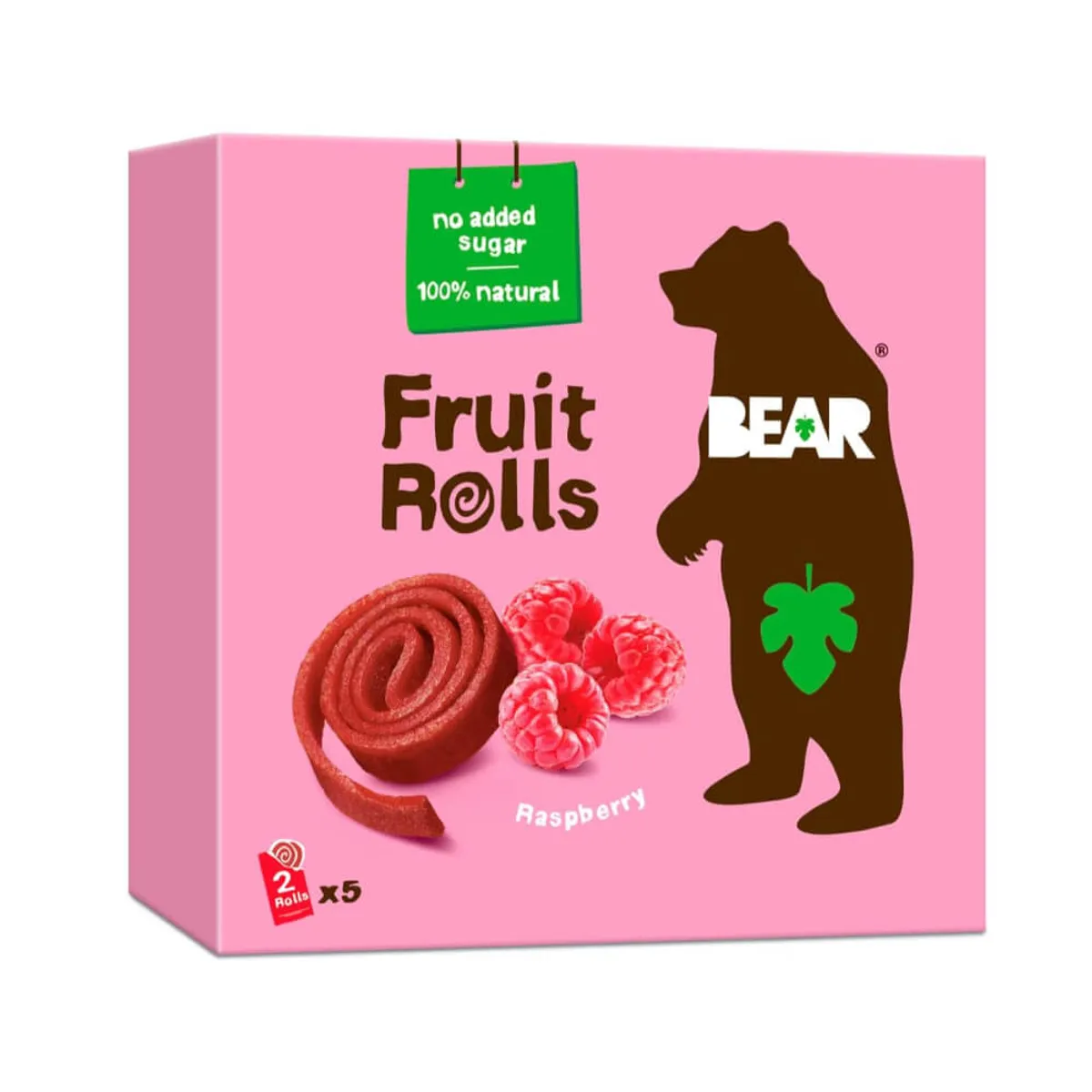 Bear Yo Yo's Raspberry Pure Fruit Rolls Snacks 5x20gm