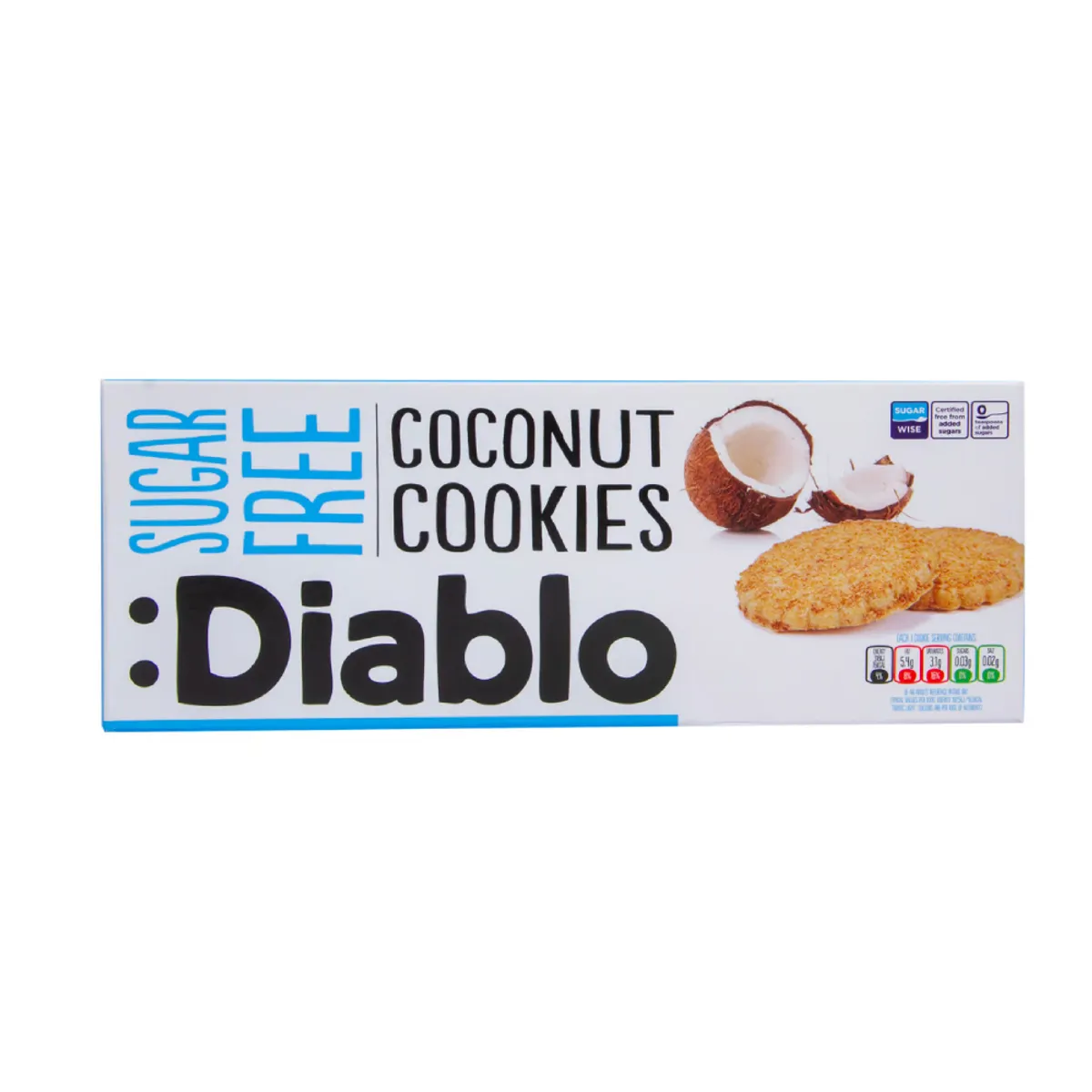 Diablo Coconut Cookies Sugar Free 150gm