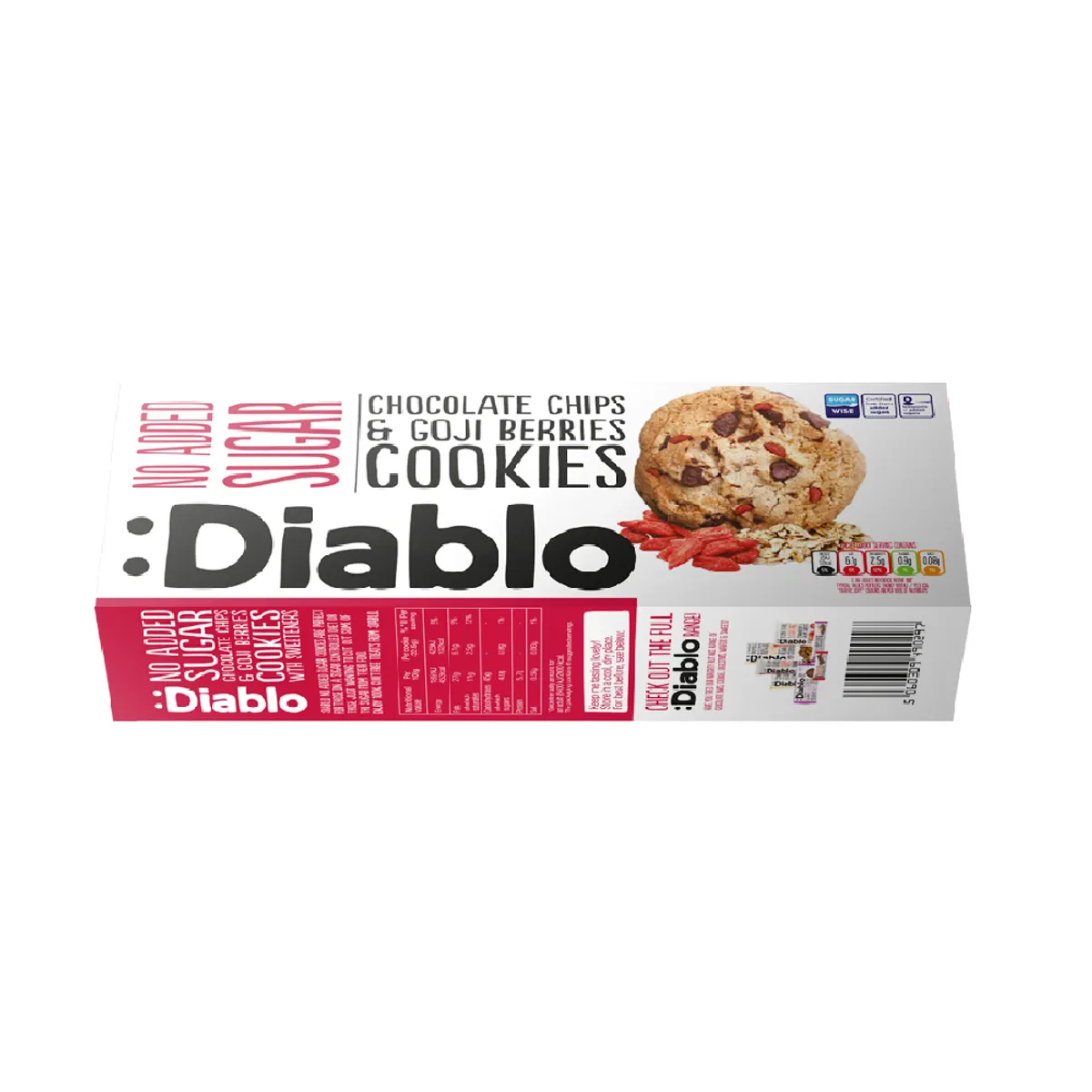 Diablo Chocolate Chip With Goji Berries Cookies Sugar Free 135gm