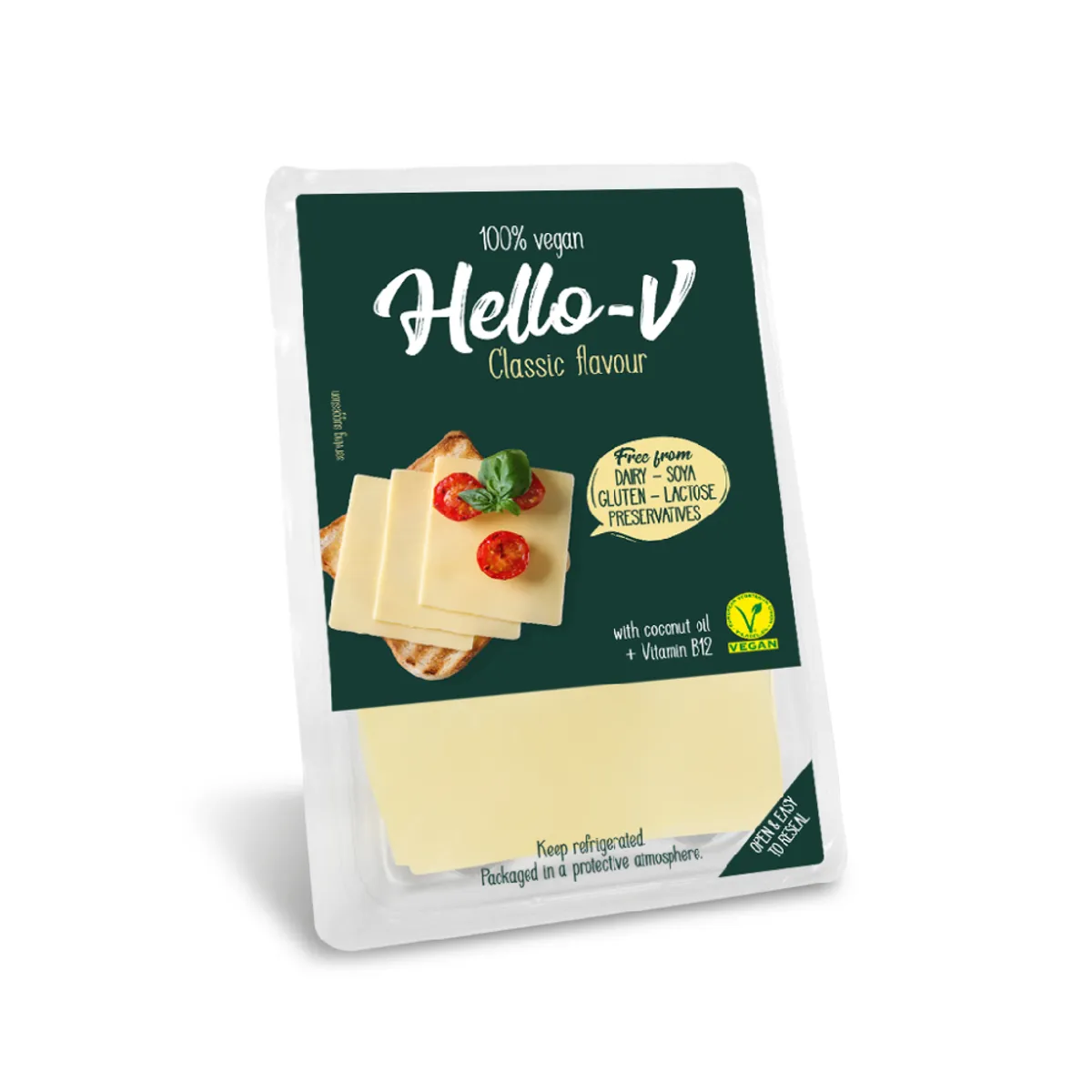 Hello V Cheese Classic Flavour Slices 140gm