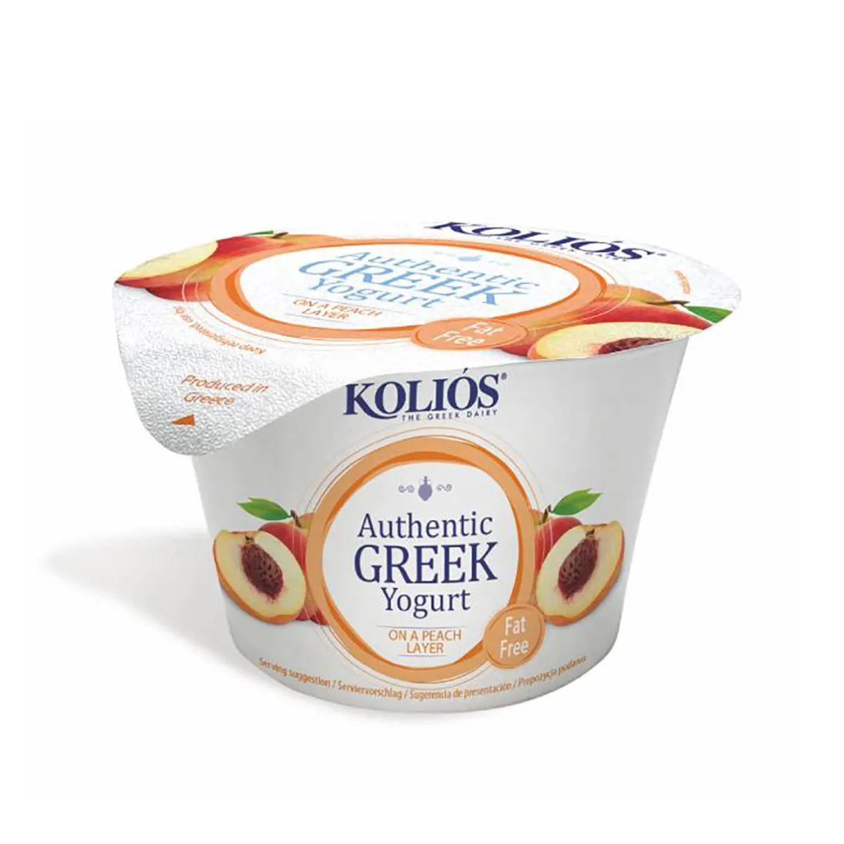Kolios Greek Yoghurt 0% Peach 150G