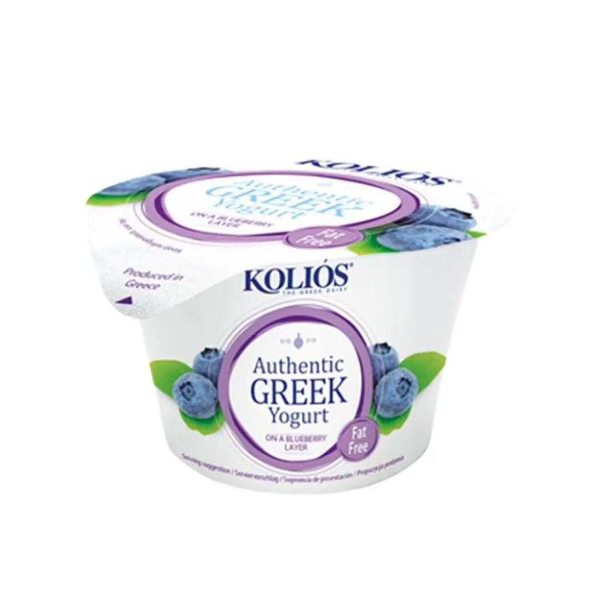 Kolios Greek Yoghurt 0% Blueberry 150G