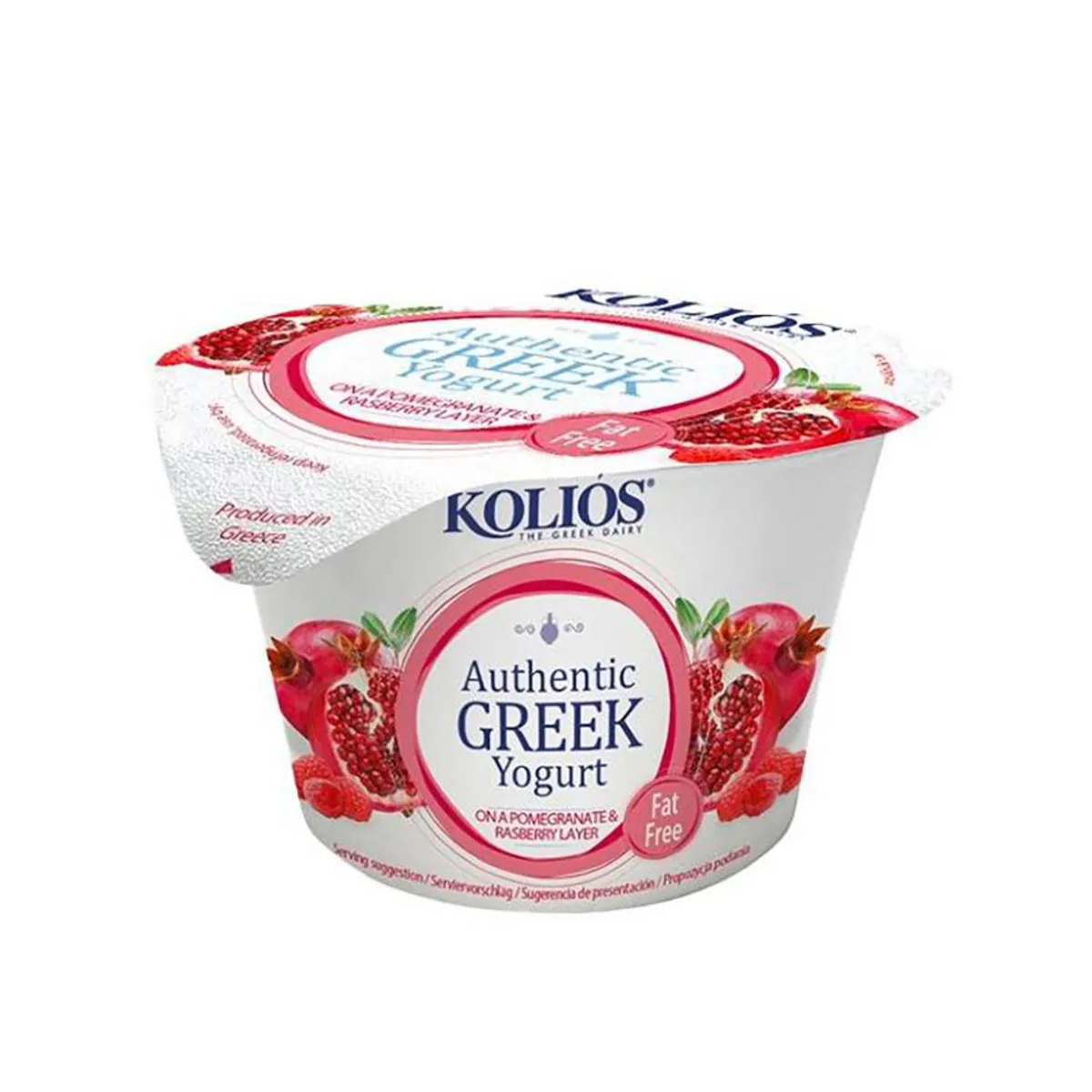 Kolios Greek Yoghurt 0% Raspberry & Pomegranate 150G