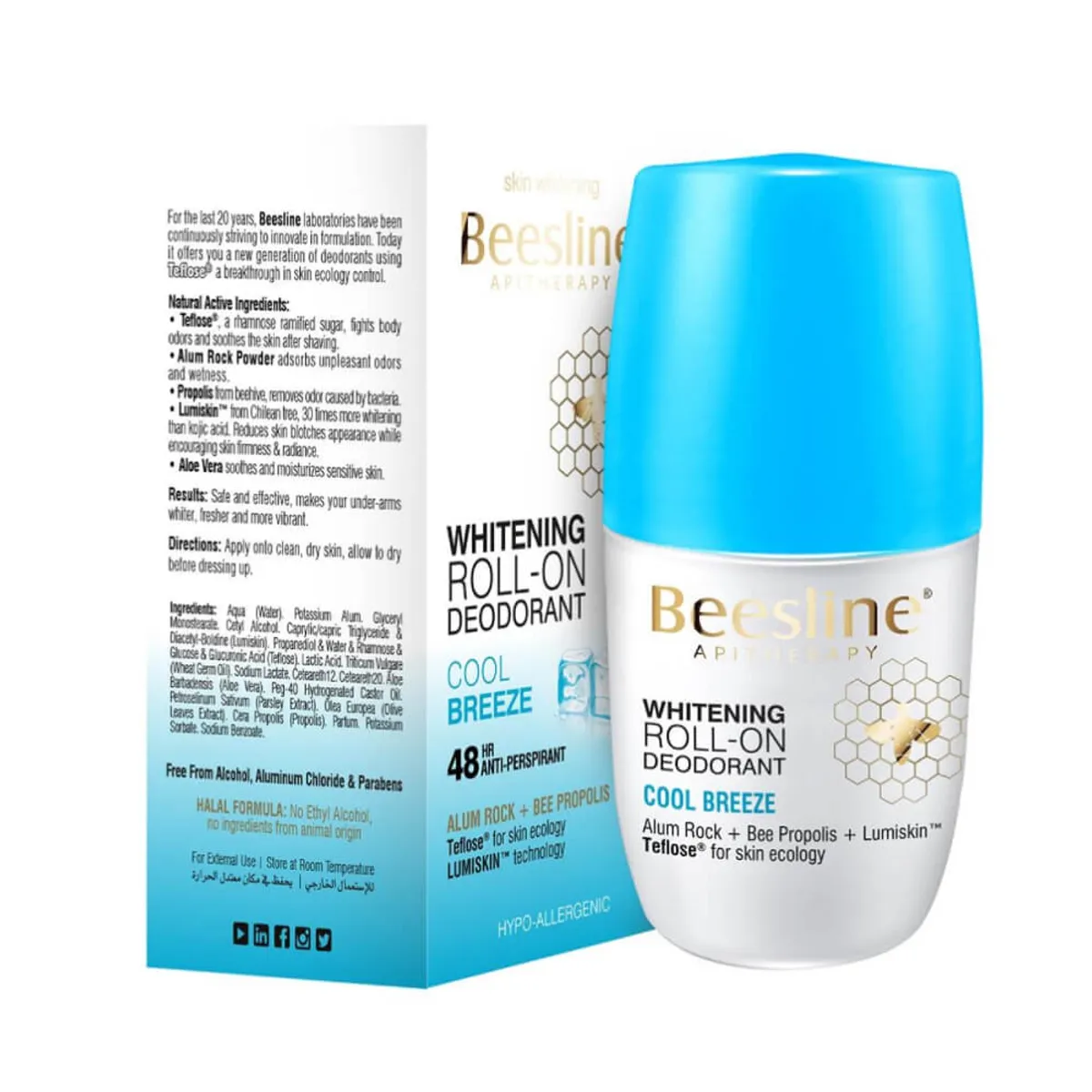 Beesline Whitening Roll-On Deodorant Cool Breeze 50ml