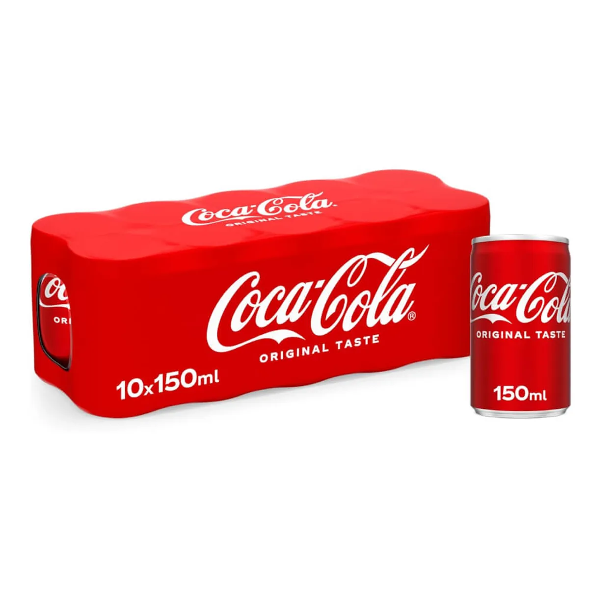 Coca Cola Original Carbonated Soft Drink 10x155ml