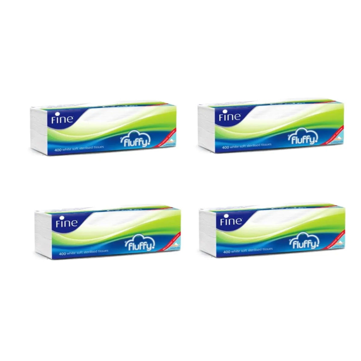 Facial Tissues Fine Fluffy 200X2Ply 4s