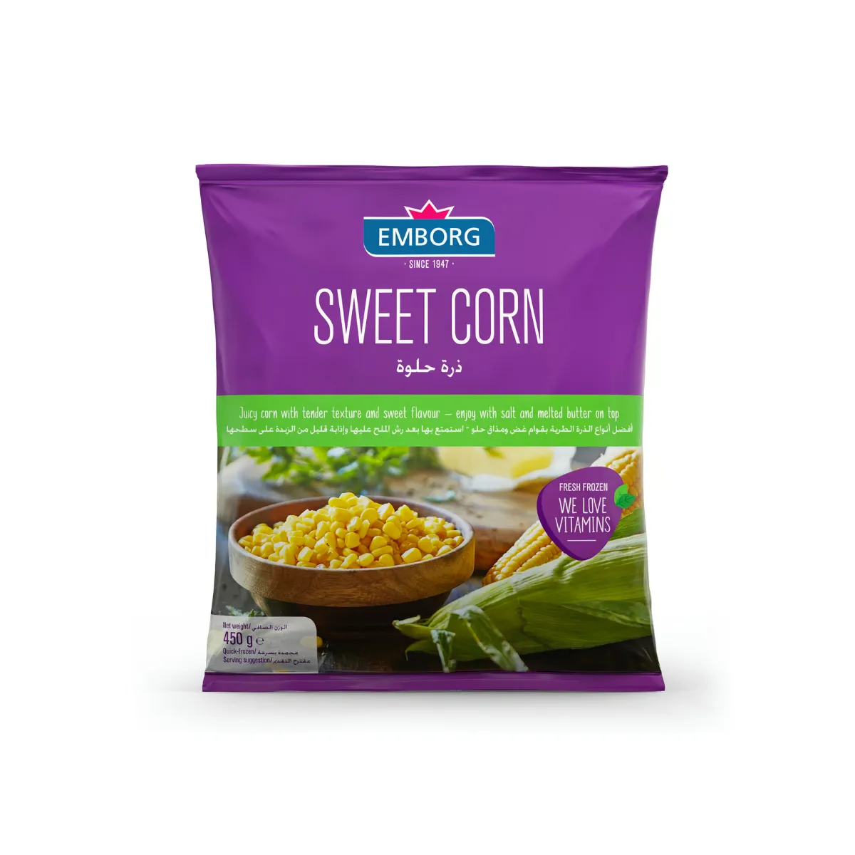 Emborg Sweet Corn 450g