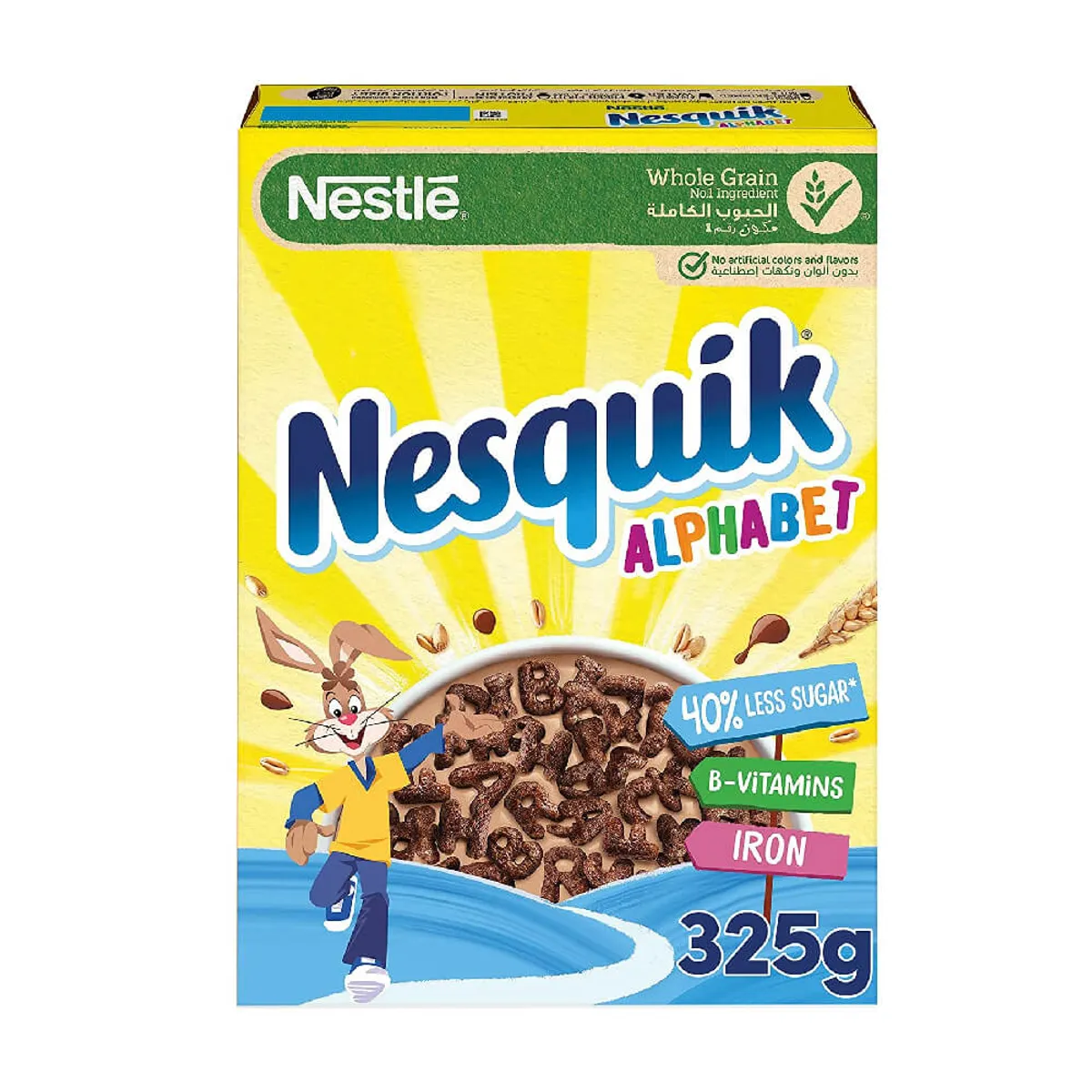 Nesquik Chocolate Alphabets Breakfast Cereal 325gm