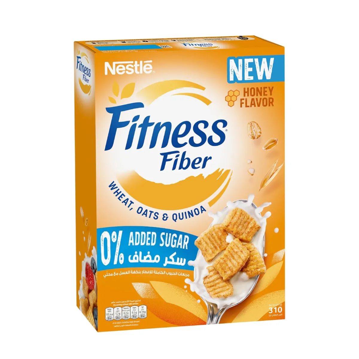 Fitness Fiber Honey Flavor Wheat Oats & Quinoa Breakfast Cereal 310gm