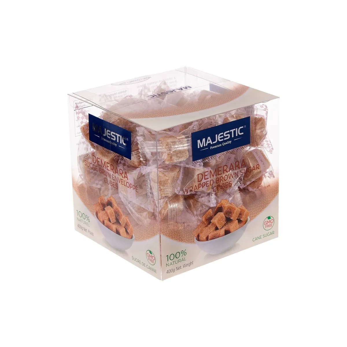 Majestic Wrapped Brown Sugar Cube 400g