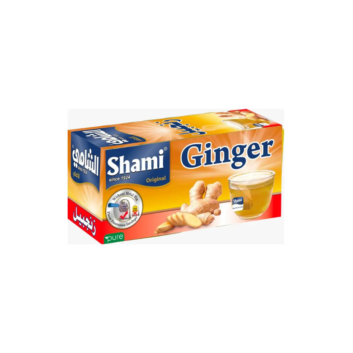Al Shami Ginger Cinnamon Tea Bags 20 Pieces