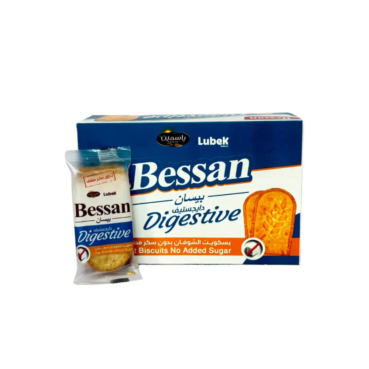 Bessan Digestive Oat Biscuits No Added Sugar 12x33g