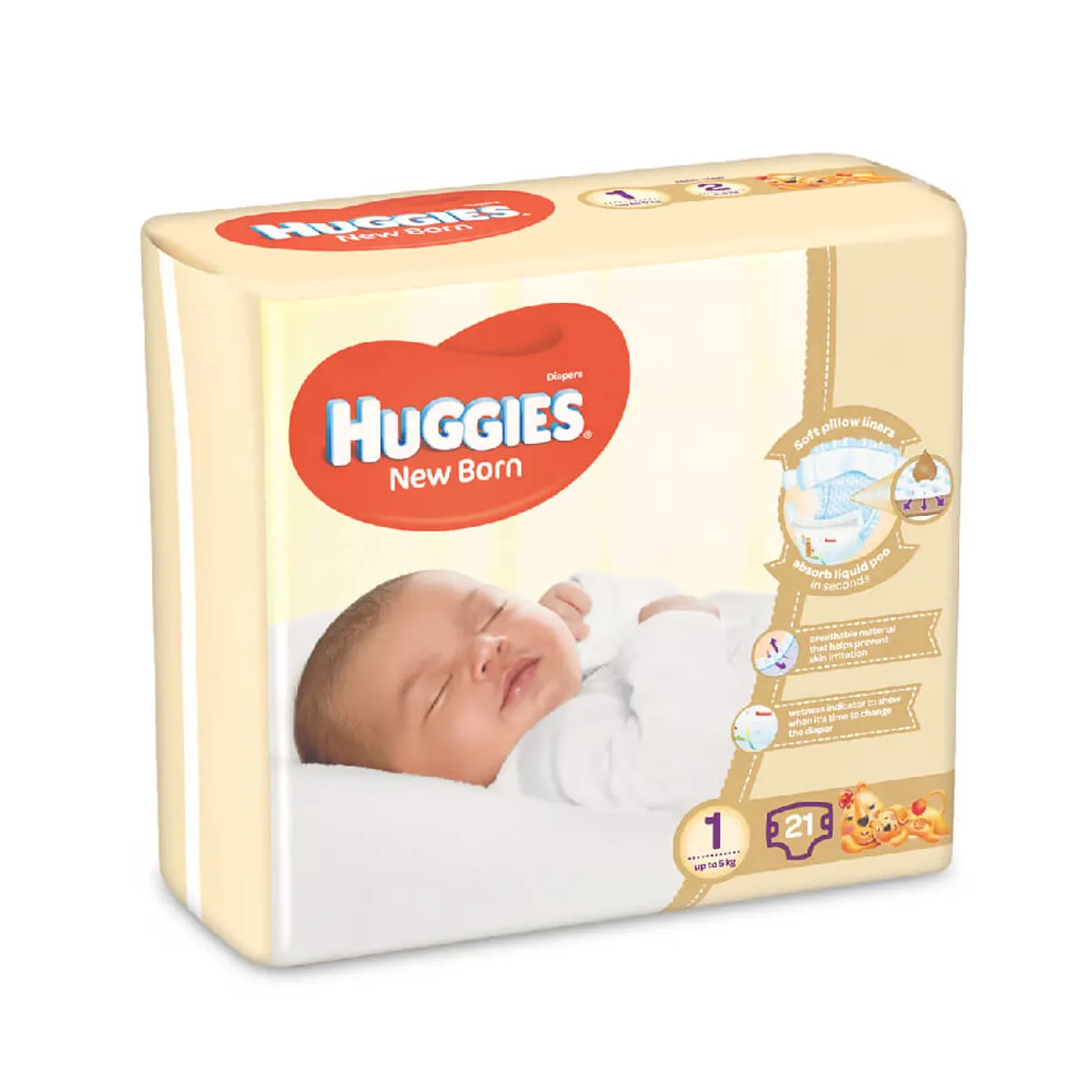 Huggies New Born Size 1 Diapers Carry Up to 5kg 21pcs