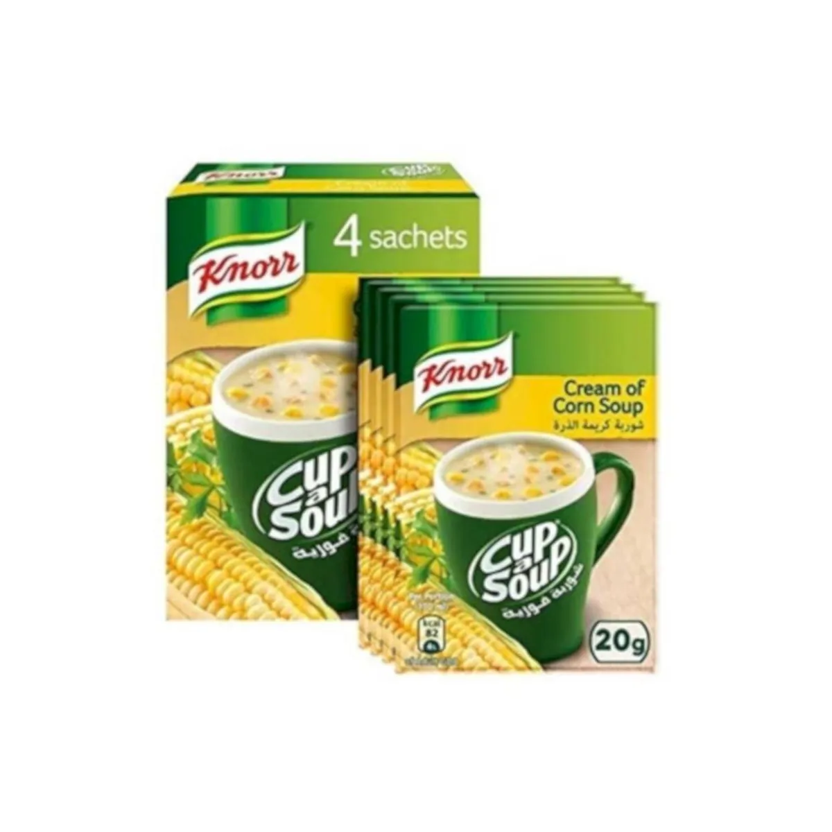 Knorr Cup-A-Soup Cream of Corn 20Gx4's
