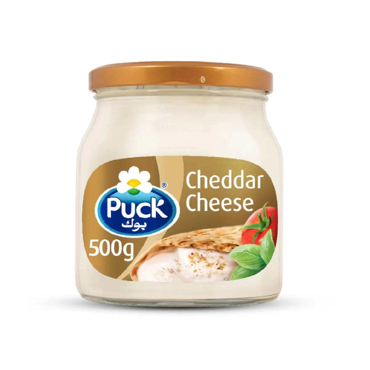 Puck Cheddar Cream Cheese Spread Jar 500Gm