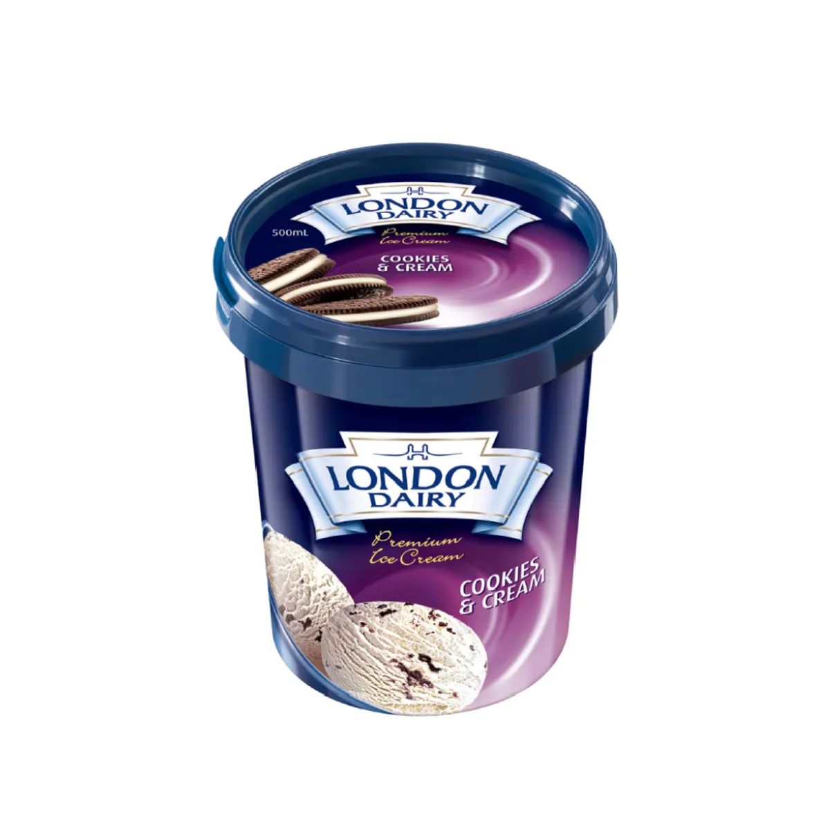 London Dairy Ice Cream Cookies & Cream 500ml