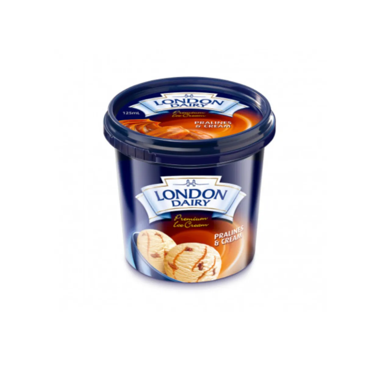 London Dairy Cup 125ml Praline & cream