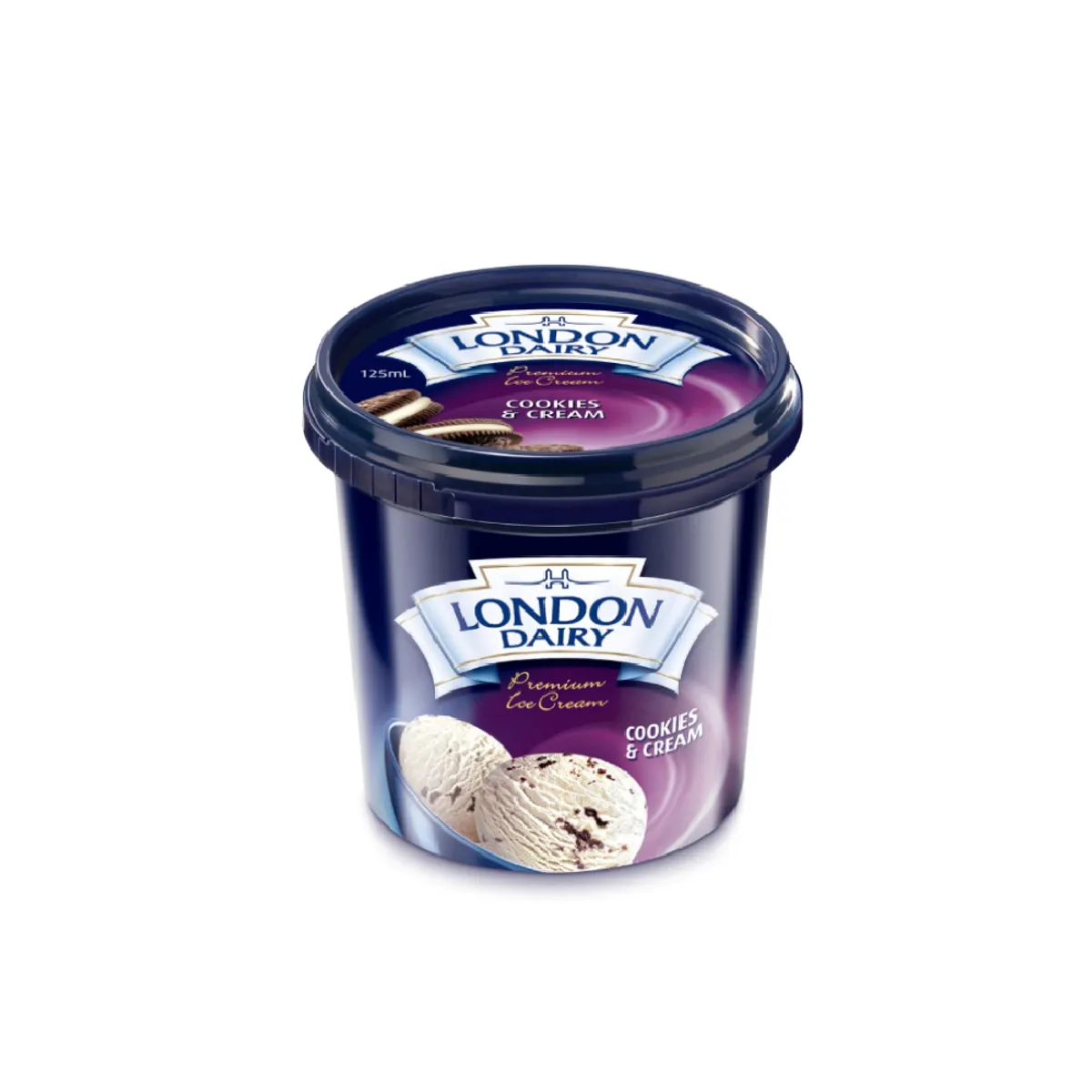 London Dairy Cup 125ml Cookies & cream