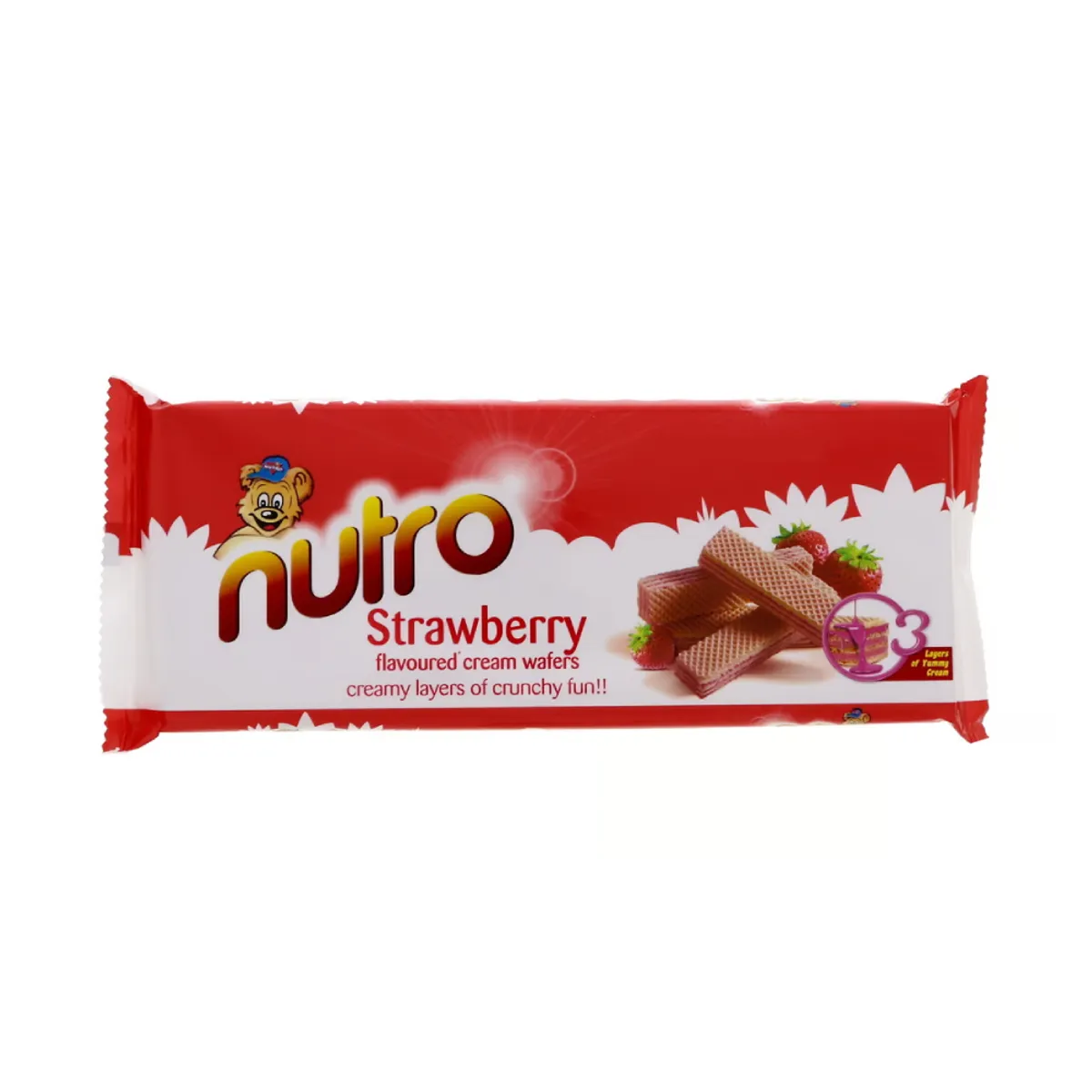 Nutro Strawberry Flavoured Cream Wafers 75g