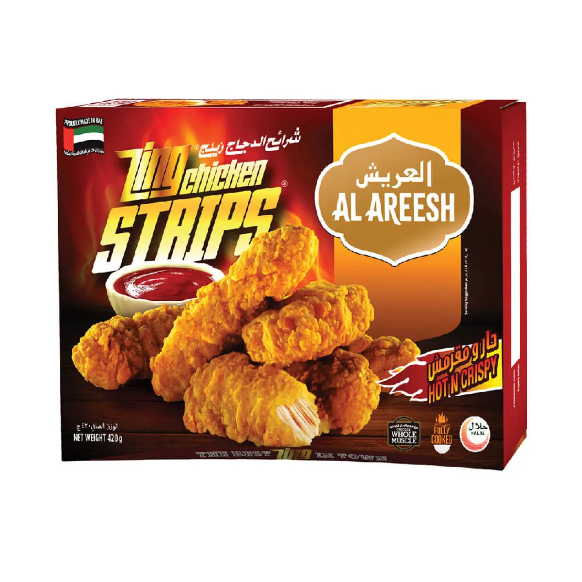 Al Areesh Chicken Zing Strips 420G