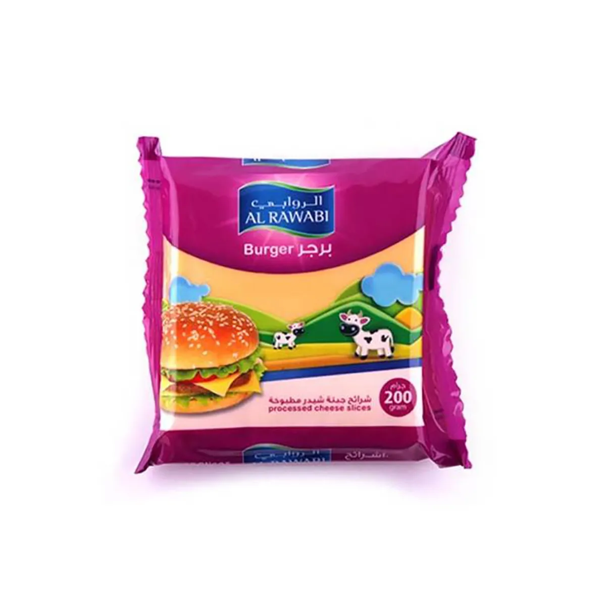 Al Rawabi Burger Cheese Slices 200G