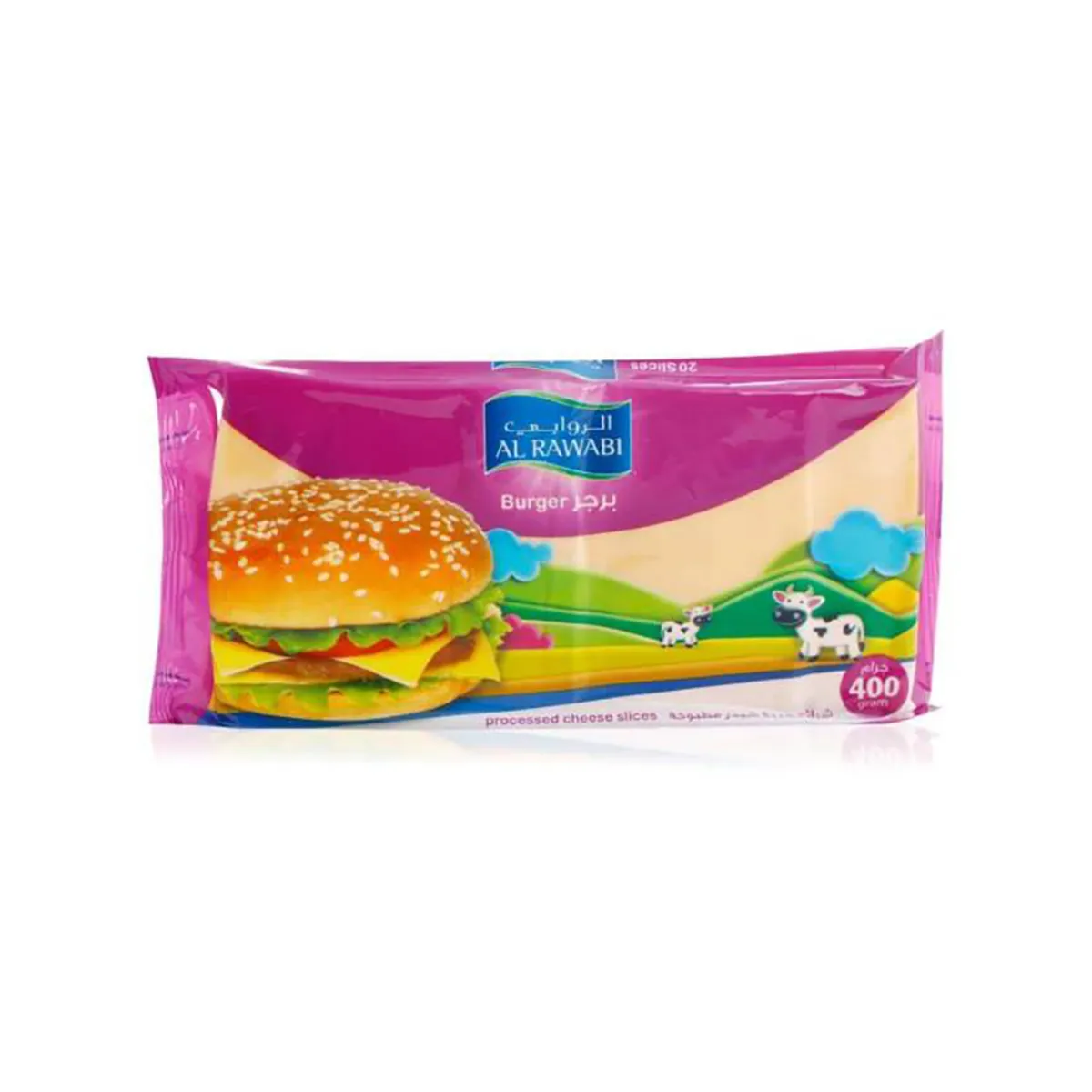 Al Rawabi Burger Cheese Slices 400G