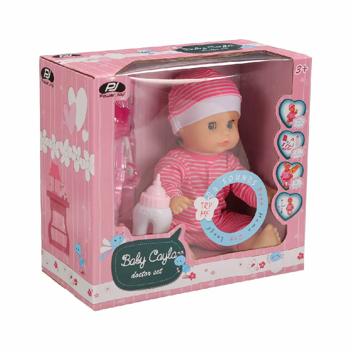 Power Joy Baby Cayla Doctor Set 12"30Cm B/O