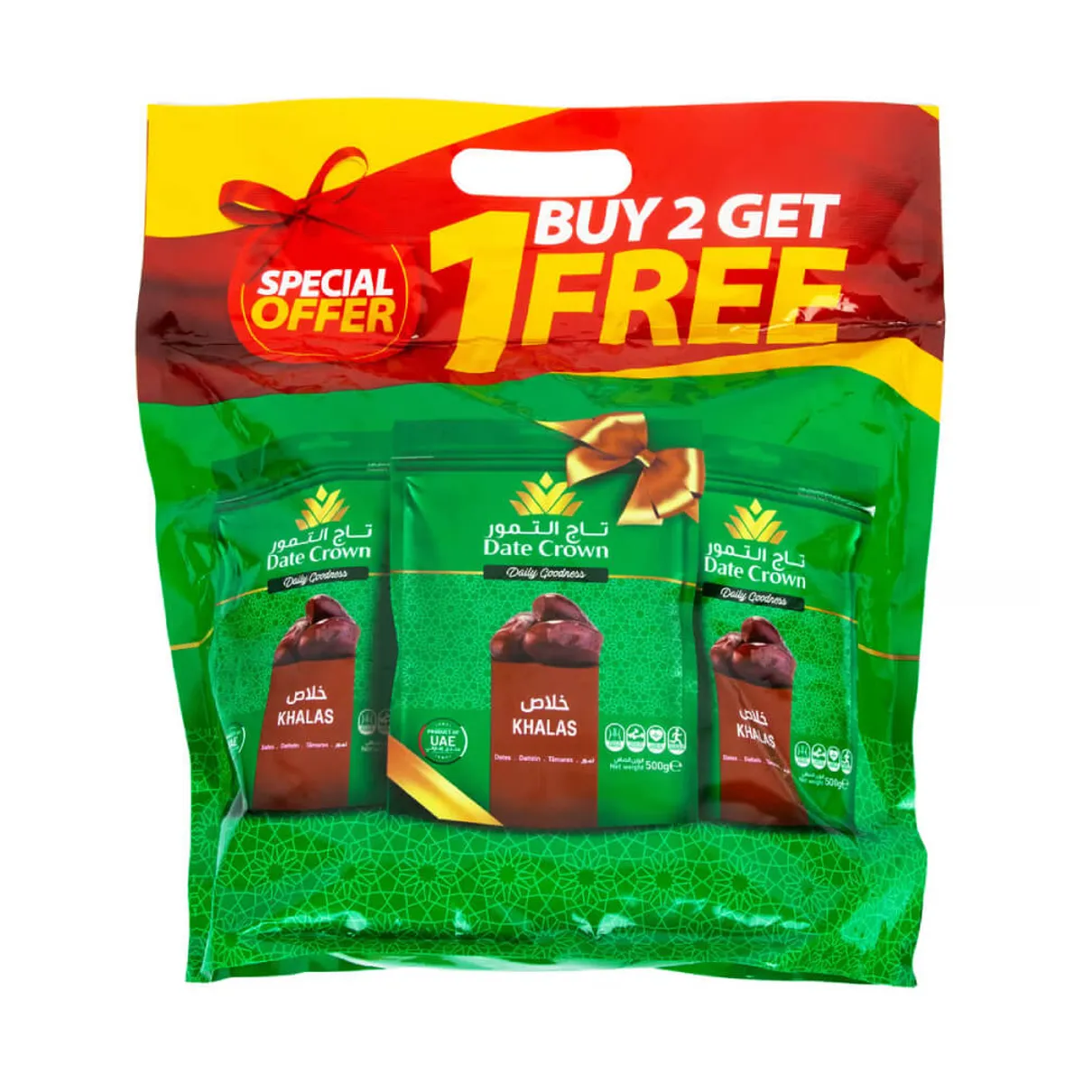 Date Crown Khalas Dates 3x500Gm